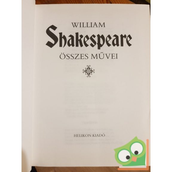 William Shakespeare: William Shakespeare összes művei (díszkötésben)