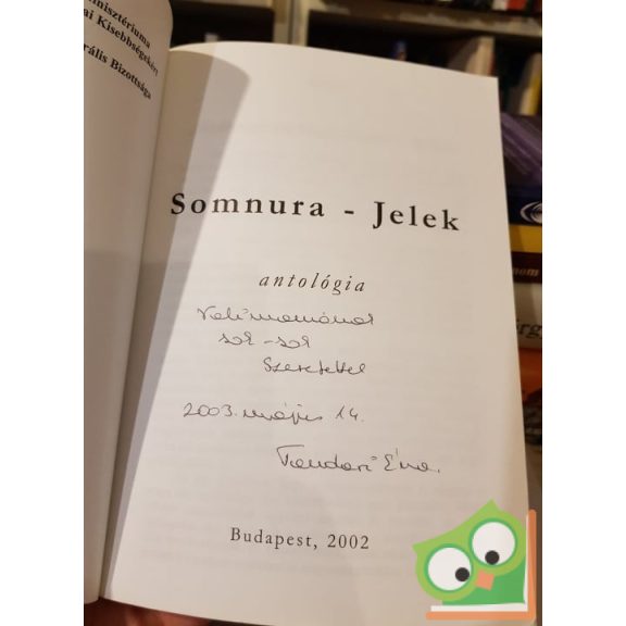 Fialovszky Magdolna: Somnura-jelek Antológia (Cigány szerzők műveiből) (dedikált)