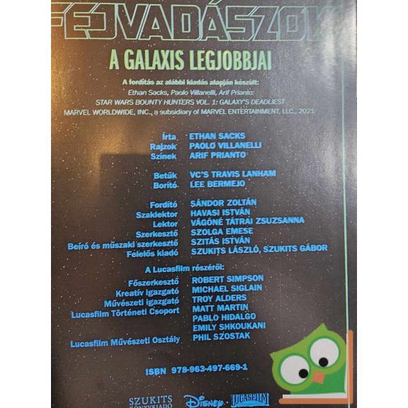 Ethan Sacks: A Galaxis legjobbjai (Star Wars: Fejvadászok 1.) (Marvel) (újszerű)
