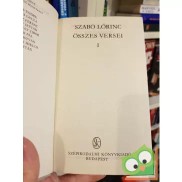   Szabó Lőrinc: Szabó Lőrinc összes versei (2 kötet együtt)