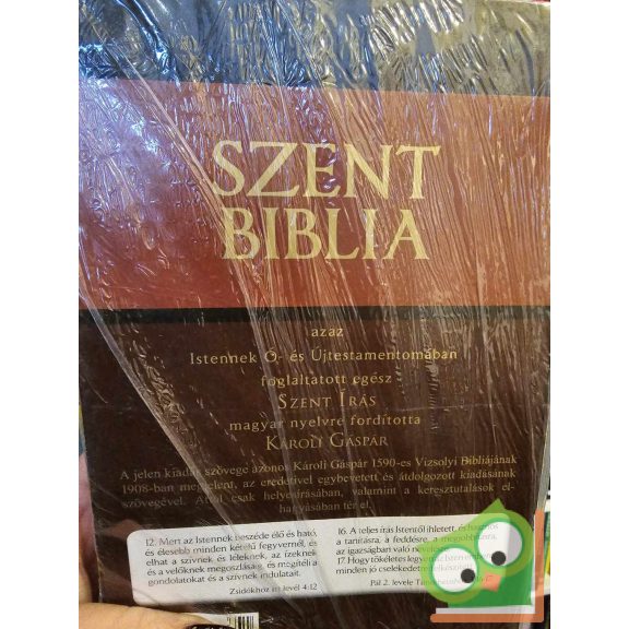 Szent Biblia (új, fóliás)