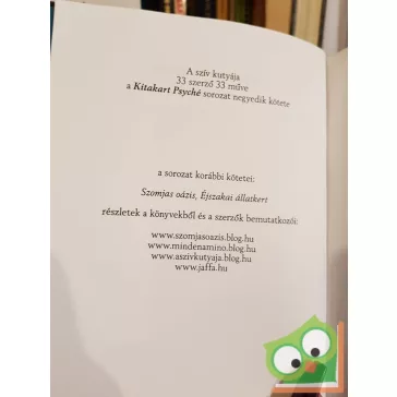   Forgács Zsuzsa Bruria (szerk.): A szív kutyája (kitakart psyché sorozat 4. Kötete)