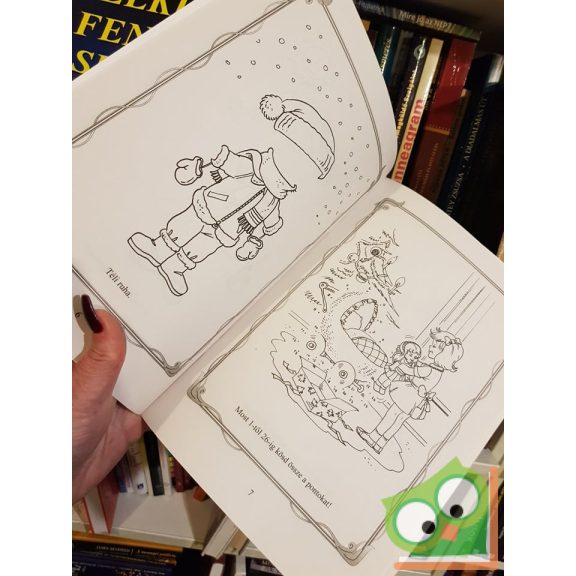 Télapó itt van - kifestő