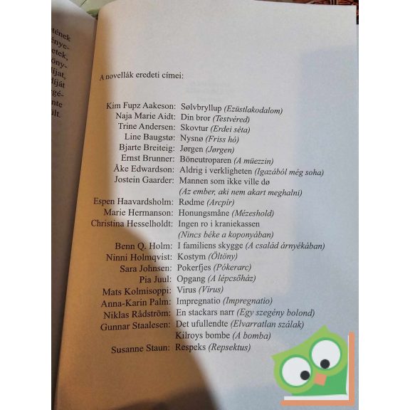 Vaskó - Soós - Péteri - Mádl: Tízparancsolat (Kortárs skandináv novellák)