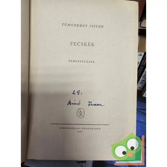 Tömörkény István: Fecskék - elbeszélések (Aranykönyvtár)