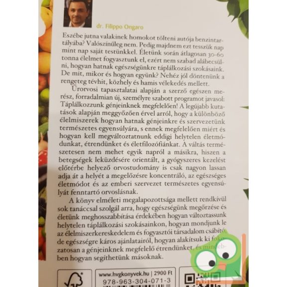 Filippo Ongaro: Úgy egyél, hogy jól legyél (ritka) (HVG Könyvek)