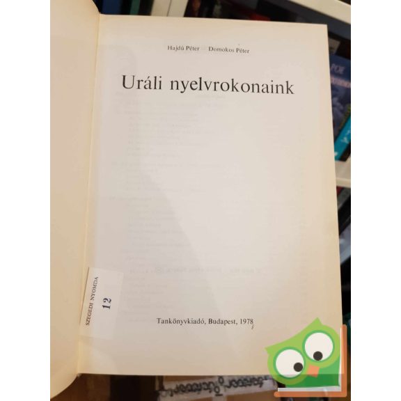 Hajdú Péter - Domokos Péter: Uráli nyelvrokonaink