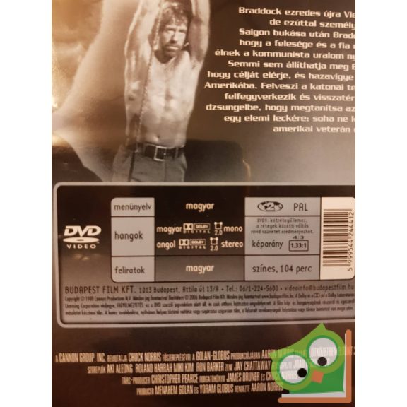 Chuck Norris - Ütközetben eltűnt 3 db-os DVD (ritka)