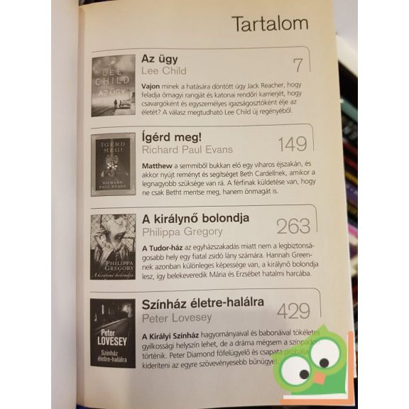 Lee Child,  Richard Paul Evans, Philippa Gregory,  Peter Lovesey (Reader's Digest)