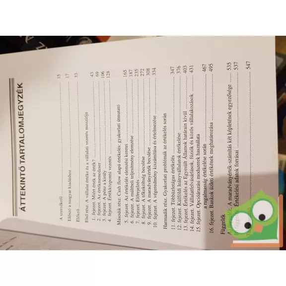 Copeland-Koller-Murrin: Vállalatértékelés   (Nagyon ritka)