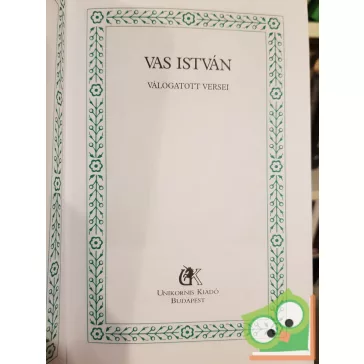   Vas István: Vas István válogatott versei (A Magyar Költészet Kincsestára)