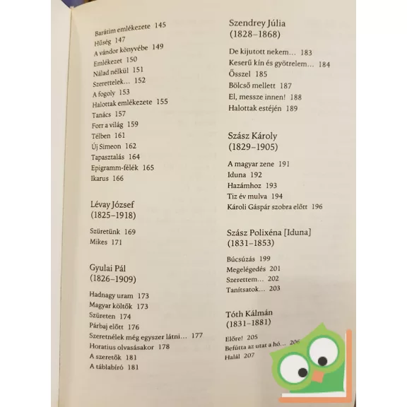 Versek a 19. századból (klasszikus magyar líra 17.)