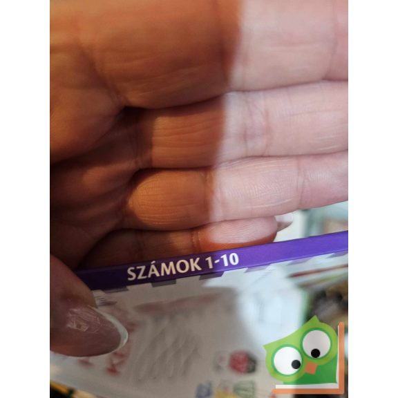 Számok 1-10 - vidám, képes lapozgató (keménylapos, új)