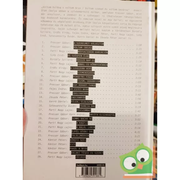 Presser Gábor - Oláh Ibolya: Voltam Ibojka (CD-vel)