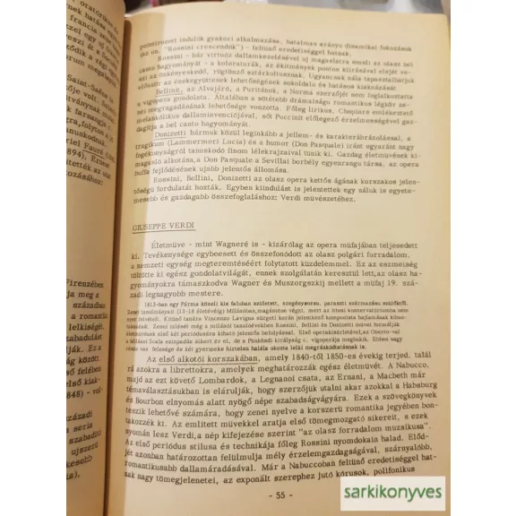 Dobák Pál: A XIX. és a XX. század zenéje (kézirat)