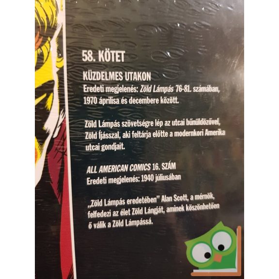 DC 58. Zöld Lámpás Zöld Íjász - Küzdelmes utakon (fóliás)